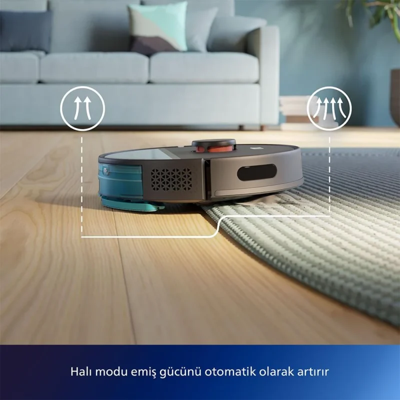 Philips XU3000/01 Islak Kuru Robot Süpürge Siyah - Görsel 5