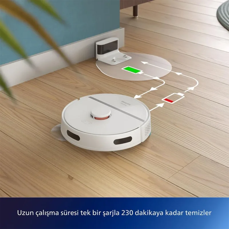 Philips XU3000/01 Islak Kuru Robot Süpürge Siyah - Görsel 3