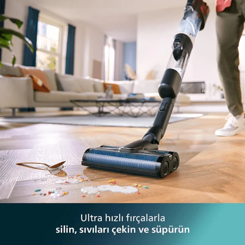 Philips XW9383/01 AquaTrio 9000 Serisi Kablosuz Islak ve Kuru Elektrikli Süpürge - Görsel 8