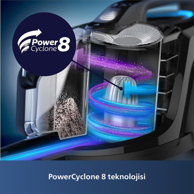 Philips XB7150/07 Marathon Daily Toz Torbasız Süpürge - Görsel 6
