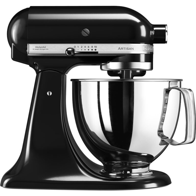 KitchenAid Artisan 5KSM125EOB Onyx Black 300 W 4.8 lt Mutfak Şefi
