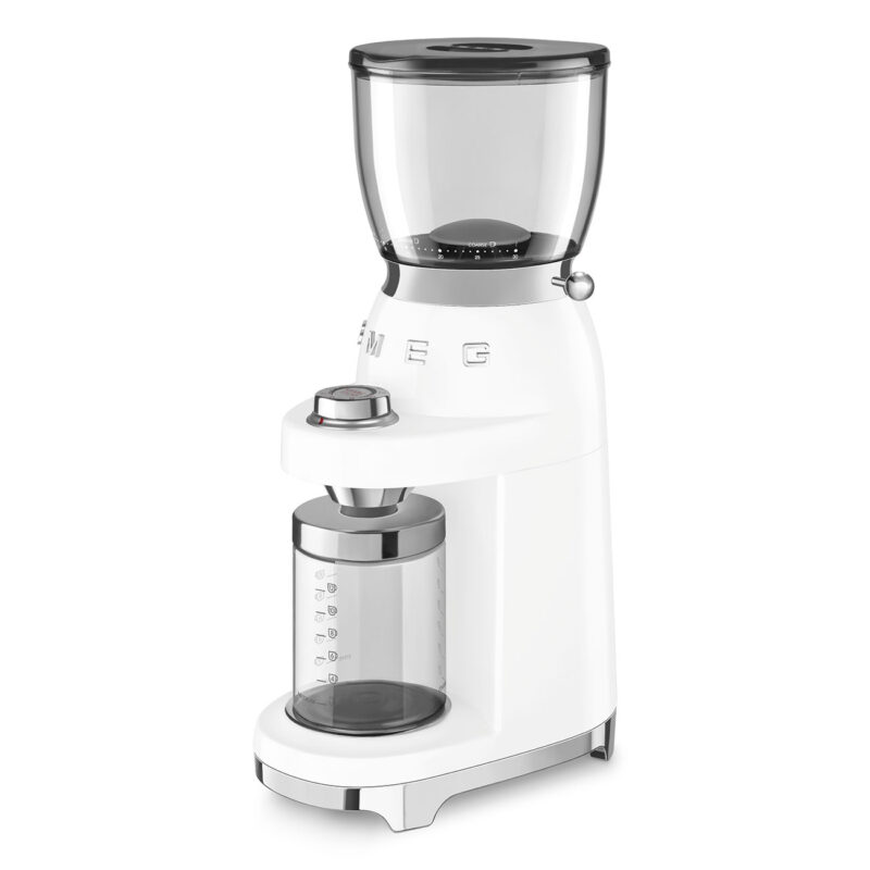 SMEG Beyaz Kahve Öğütme Makinası CGF01WHEU