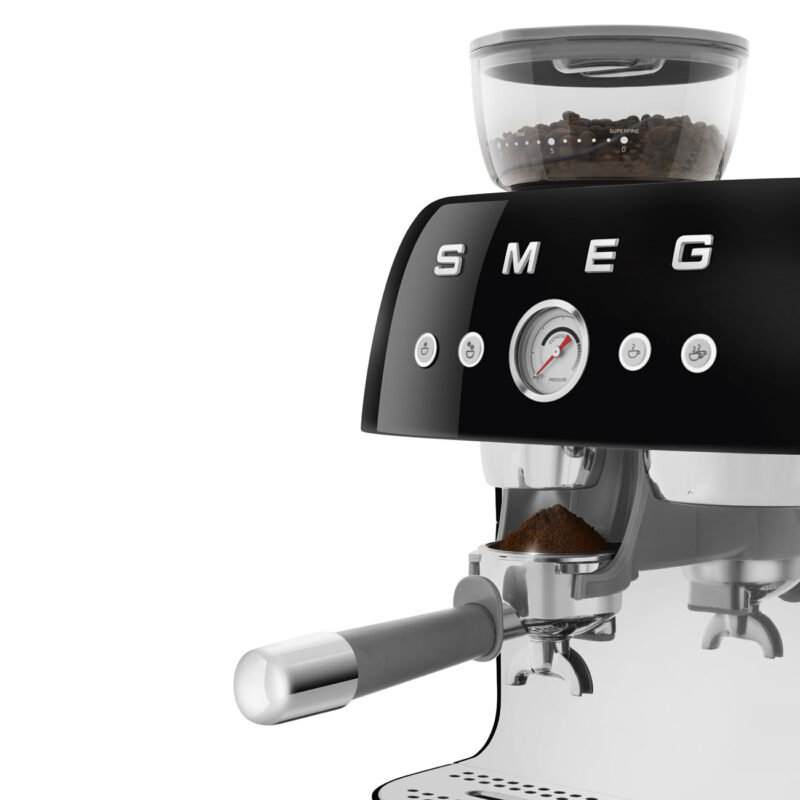 Smeg EGF03BLEU Siyah Öğütücülü Espresso Kahve Makinesi - Görsel 2