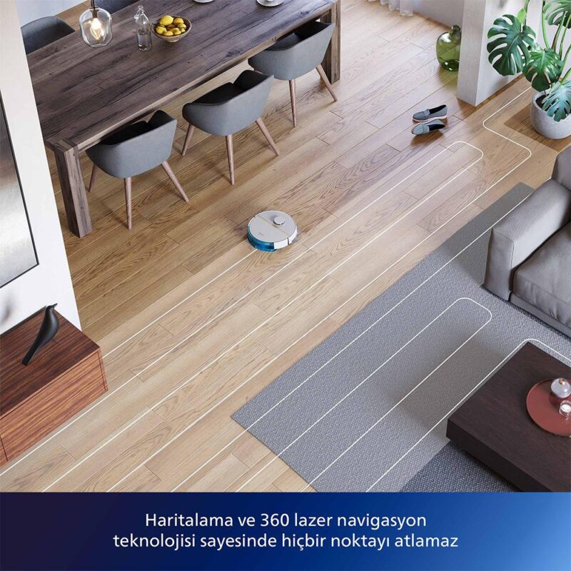 Philips XU3110/02 Islak Kuru Robot Süpürge beyaz | En Ucuz Fiyat - Görsel 5