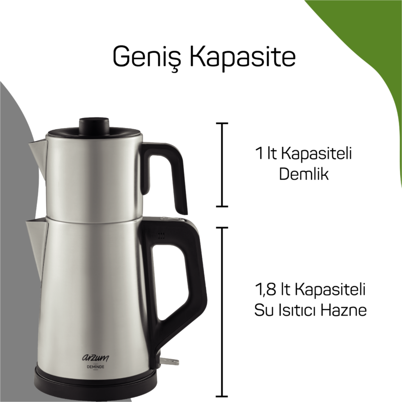 Arzum AR3129 Deminde Çay Makinesi - Inox - Görsel 10