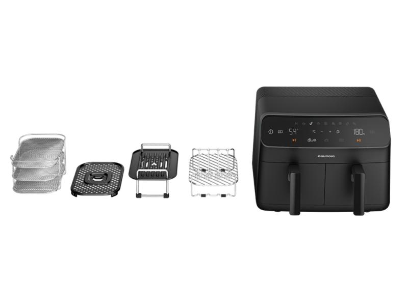 GRUNDIG FR 7284 AirFit Twin 8.5 l Çiftli Airfryer - Görsel 2