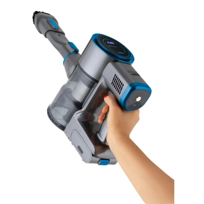 FAKIR Inovator X Plus 7286 Dik Şarjlı Süpürge Antrasit Mavi - Görsel 11