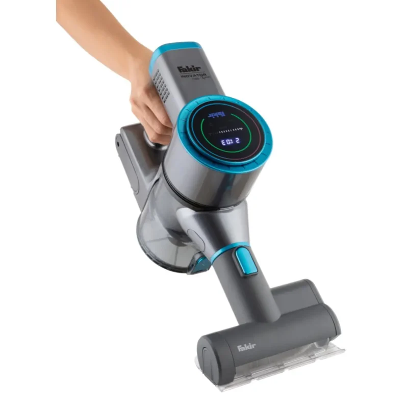 FAKIR Inovator X Plus 7286 Dik Şarjlı Süpürge Antrasit Mavi - Görsel 12
