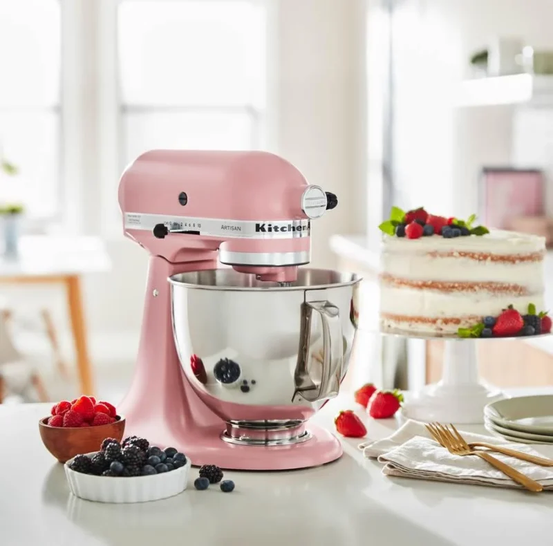 KitchenAid Artisan 5KSM175PSEDR Dried Rose 4.8 Litre Stand Mikser - Görsel 3
