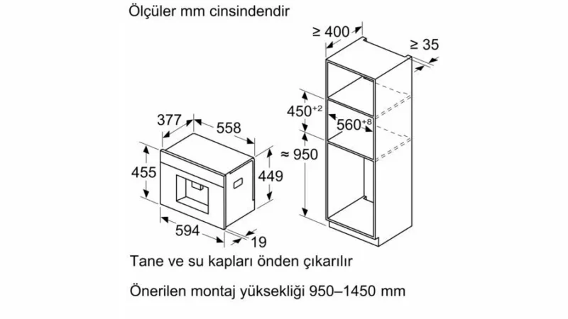 Siemens CT718L1B0 iQ700 Ankastre Tam Otomatik Kahve Makinesi - Görsel 3