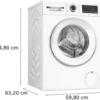 Bosch WGA142X2TR 1200 Devir 9 kg Çamaşır Makinesi - Görsel 5
