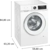 Siemens WG42A1X2TR 9 kg 1200 Devir Çamaşır Makinesi - Görsel 4