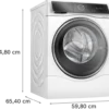 Bosch WNC254A0TR 1400 Devir 10.5 kg / 6 kg Kurutmalı Çamaşır Makinesi - Görsel 6