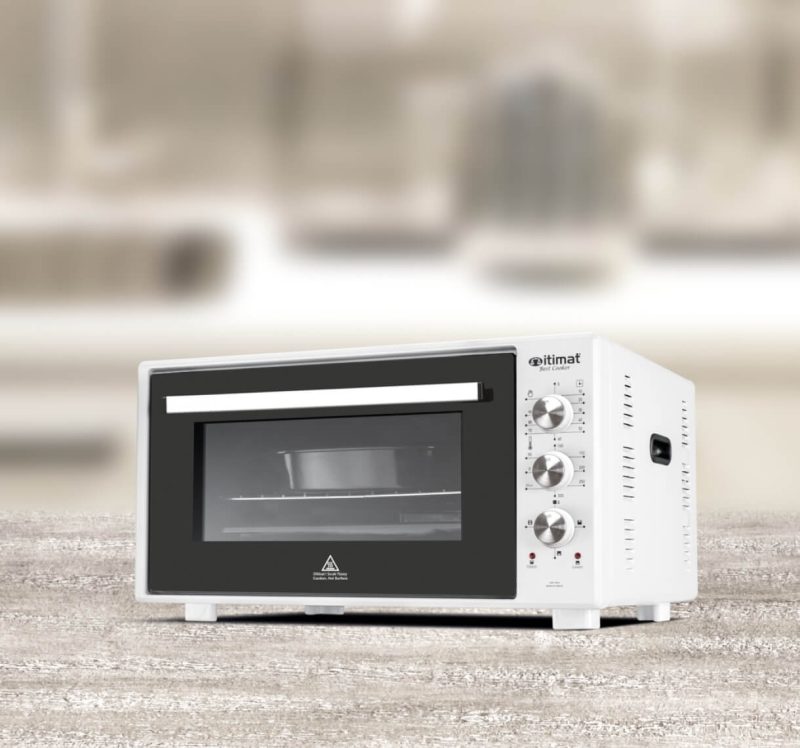 İtimat 8020 Çift Camlı Köşeli 50 lt Beyaz Midi Fırın - Görsel 2