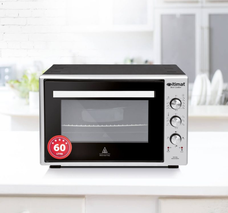 İtimat 8062 Çift Camlı 60 lt Inox Midi Fırın - Görsel 2
