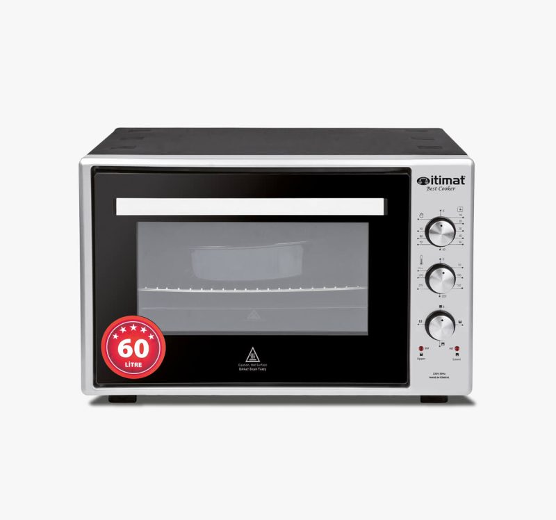 İtimat 8062 Çift Camlı 60 lt Inox Midi Fırın