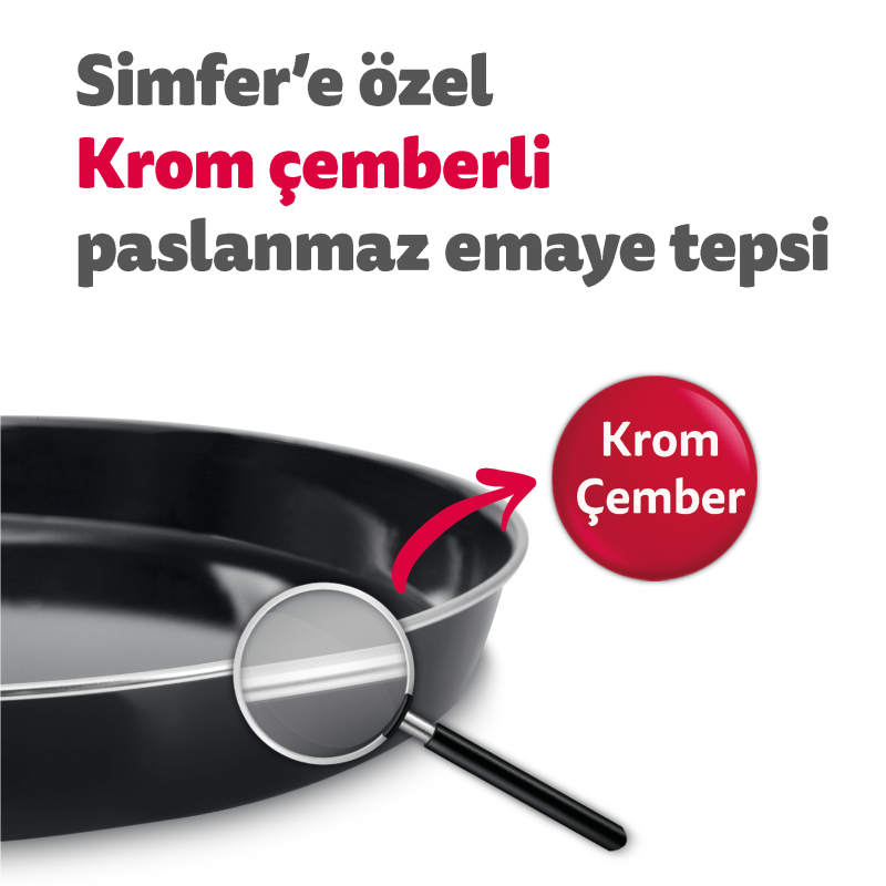 Simfer 4503 45 lt Inox Midi Fırın - Görsel 8