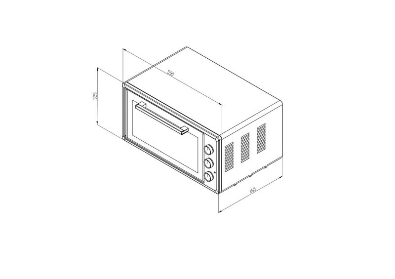 Simfer 4503 45 lt Inox Midi Fırın - Görsel 11